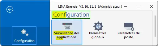 Accès Surveillance des applications